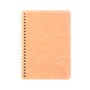 Блокнот Axent на спіралі B6 80 аркушів, клітинка, пластикова обкладинка, помаранчевий (8463-3-A)