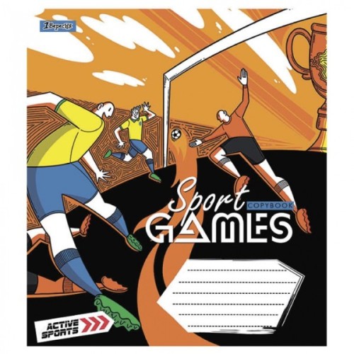 Зошит 1 вересня Sport games 18 аркушів клітинка (766571)