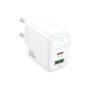Зарядний пристрій BOROFONE BAS44A 1xUSB-C PD20W + 1xUSB QC3.0 white (6941991113840)