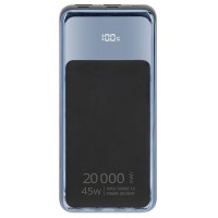 Батарея універсальна RivaCase 20000mA, 45W, QC/PD, LCD, black (RIVAPOWER VA1075 (Black))