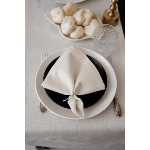 Серветка на стіл Прованс Перлина White 40х40 см (037588)