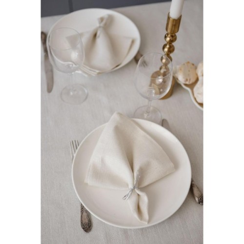 Серветка на стіл Прованс Перлина White 40х40 см (037588)