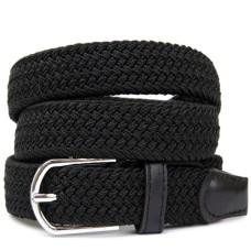 Ремінь Vintage Текстильний жіночий Чорний (20546)