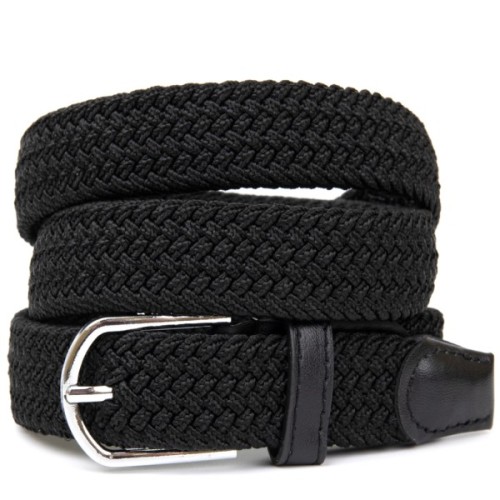 Ремінь Vintage Текстильний жіночий Чорний (20546)