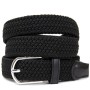Ремінь Vintage Текстильний жіночий Чорний (20546)
