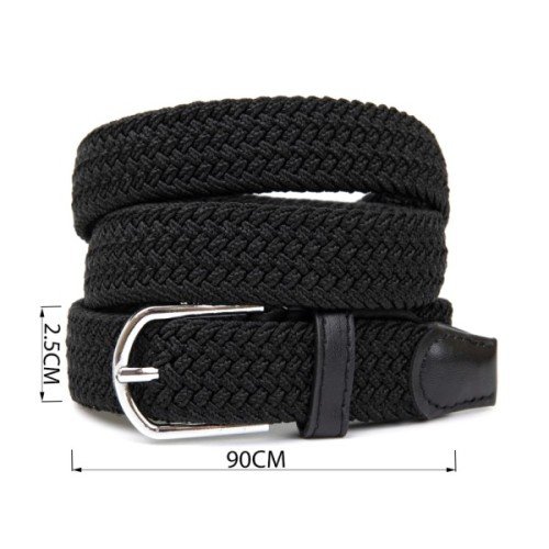 Ремінь Vintage Текстильний жіночий Чорний (20546)