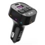 FM модулятор XO BCC17 Car Charger Smart Bluetooth Dual Port PD 30W Чорний (BCC17.black)
