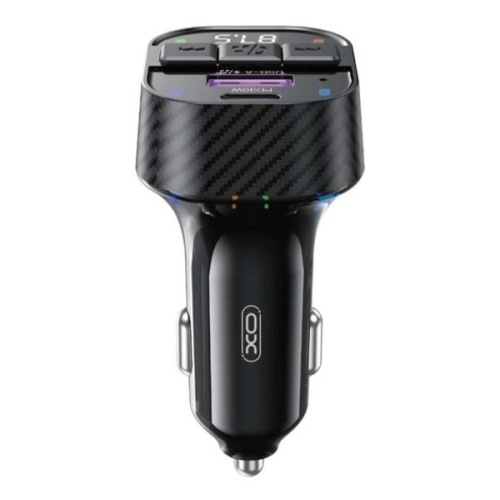 FM модулятор XO BCC17 Car Charger Smart Bluetooth Dual Port PD 30W Чорний (BCC17.black)
