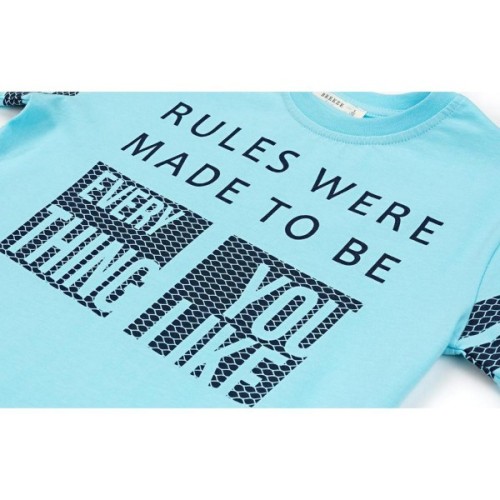 Футболка дитяча Breeze "Every thing you like" (10980-128B-blue)