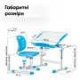 Парта зі стільцем Evo-kids Blue (Evo-06 Ergo BL)