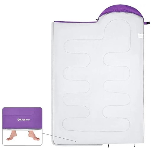 Спальний мішок KingCamp Oasis 250 Purple (KS3121_PURPLE_L_01)