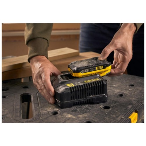 Набір акумулятор + зарядний пристрій Stanley FatMax V20, 18 В, 2x2Ah, 2A (SFMCB12D2)
