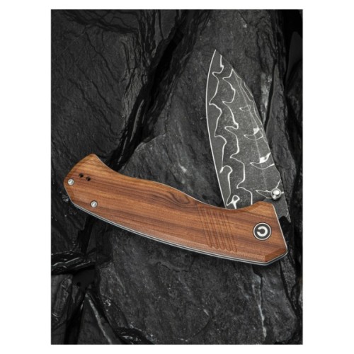 Ніж Civivi Placoid, Wood, Damascus (C23079-DS1)