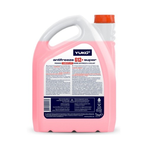 Антифриз Yuko -32 Super G12+ черв. . 5л (4823110404430)
