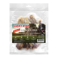 Ласощі для собак Lucky Star Кроляче вухо з м'ясом качки 200 г (4820144301179)