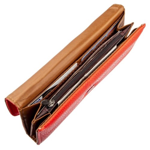 Гаманець Kivi З екошкіри флотар Яскраво-червоний (19063)