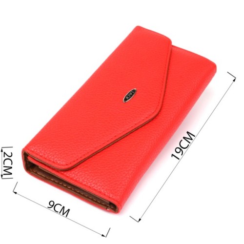 Гаманець Kivi З екошкіри флотар Яскраво-червоний (19063)