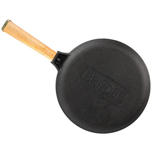 Сковорода Brizoll Optima чавунна з ручкою для млинців 240х15 мм (O2415-P)