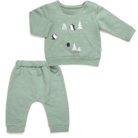 Набір дитячого одягу Tongs з пінгвінами (3565-92B-olive)