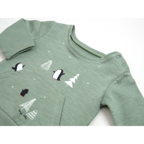 Набір дитячого одягу Tongs з пінгвінами (3565-92B-olive)