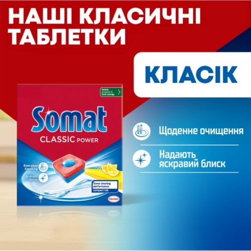 Таблетки для посудомийних машин Somat Classic Power 95 шт. (9000101810059)