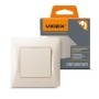 Вимикач Videx BINERA 1кл кремовий (VF-BNSW1-CR)