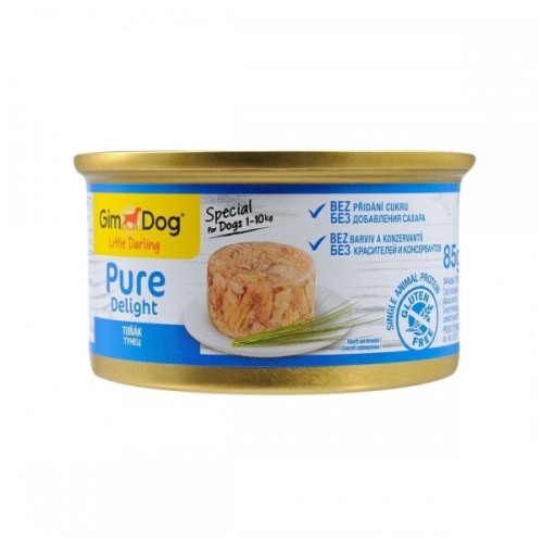 Консерви для собак GimDog Pure Delight для мініатюрних порід з тунцем 85 г (4002064513157)