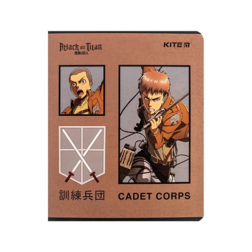 Зошит Kite Attack on Titan, 24 аркуші, лінія (AT24-239)
