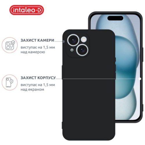 Чохол до мобільного телефона Intaleo SoftShell Apple iPhone 15 Plus Black (1283126585302)