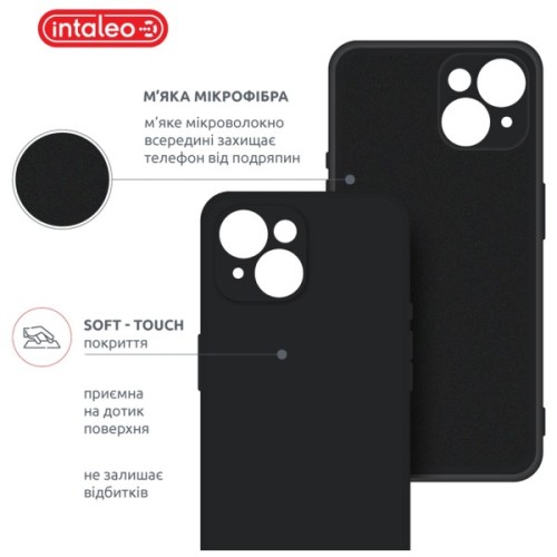 Чохол до мобільного телефона Intaleo SoftShell Apple iPhone 15 Plus Black (1283126585302)