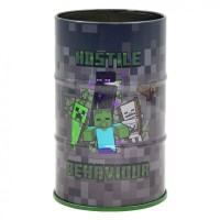 Підставка для дрібниць Yes бочка Minecraft метал, сірий (708376)