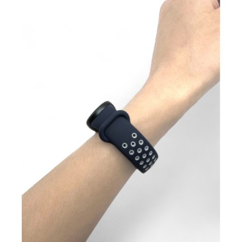 Ремінець до фітнес браслета BeCover Vents Style для Xiaomi Mi Smart Band 10 Blue-White (713632)