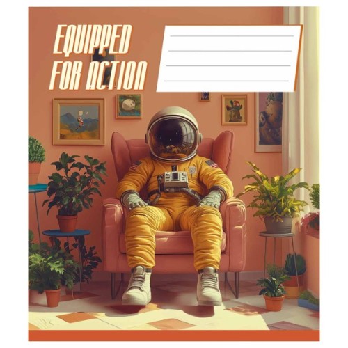 Зошит Школярик Equipped for action 36 аркушів лінія (036-3519L)