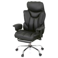 Офісне крісло Аклас Бамбетель RL 10093H Чорний (PU Black) (00158595)