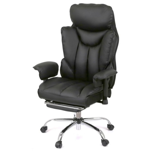 Офісне крісло Аклас Бамбетель RL 10093H Чорний (PU Black) (00158595)