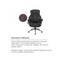 Офісне крісло Аклас Гетьман R-SR (DV-99 Black) (00172356)
