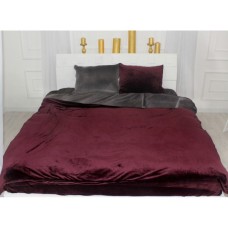 Постільна білизна MirSon Велюр Winter Frost 28-0003 + 28-0002 Protea Velvet 200х220 (2200004005843)