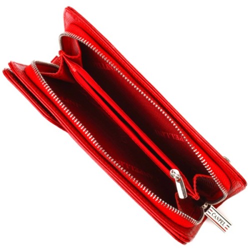 Портмоне Canpellini З натуральної шкіри Червоне (21534)