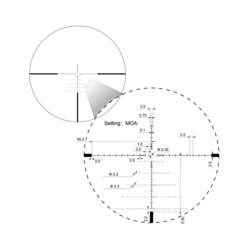 Оптичний приціл Vector Optics Sentinel 6-24x50 (30 мм) illum. FFP (SCFF-57)