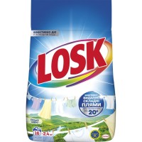 Пральний порошок Losk Автомат для білих та світлих речей Гірське озеро 2.4 кг (9000101805390)