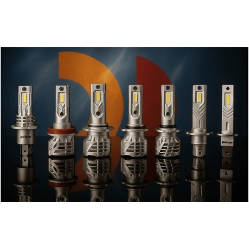 Автолампа PULSO LED-chips 7535/9-18v/2x28w/6000Lm/6500K (M6-H3)