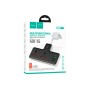 Мережевий фільтр живлення HOCO AC12A, 2 роз, 3 USB. USB-C, 30W, 1м, Black (AC12AB)