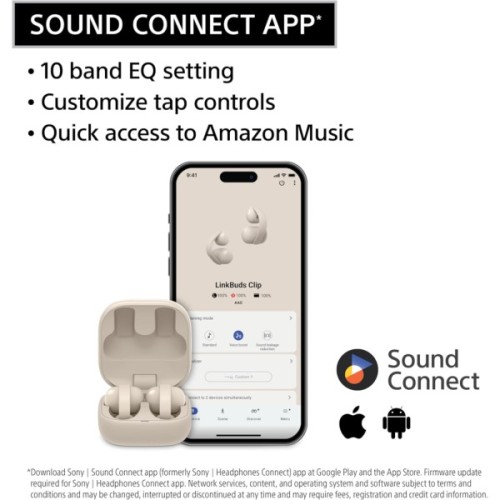 Навушники Sony LinkBuds Clip WF-LC900 Beige (WFLC900C.E)