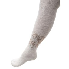 Колготки дитячі UCS Socks з квітами зі страз (M0C0302-1041-11G-gray)