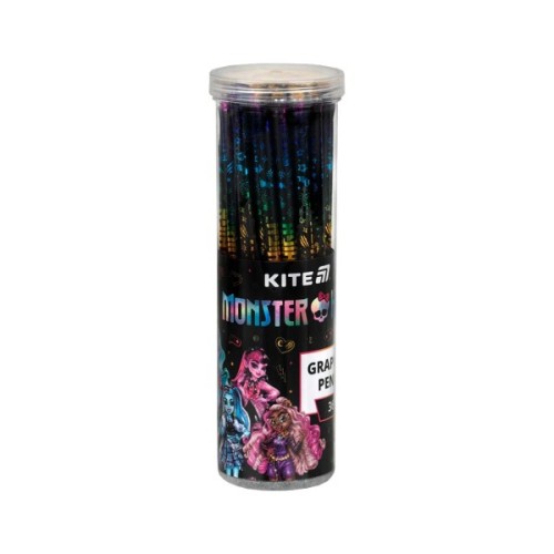 Олівець графітний Kite з кристалом Monster High, НВ (MH25-059)