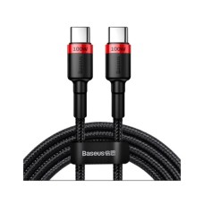 Дата кабель USB-C to USB-C 2.0m PD2.0 100W (20V/5A) red+black Baseus (CATKLF-AL91)