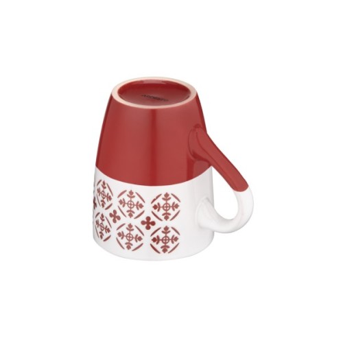 Чашка Ardesto Ornament, 320мл, кераміка, червоно-білий (AR3045R)