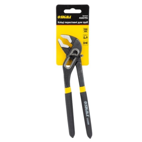 Ключ Sigma переставний для труб 200мм (4102791)