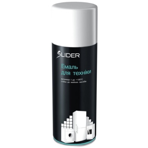 Аерозольна фарба для автомобіля SLIDER для побутової техніки біла, в аер. упаковц 400мл (000009402)