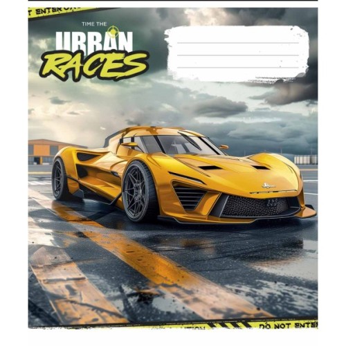 Зошит Школярик Time the urban races 36 аркушів лінія (036-3439L)